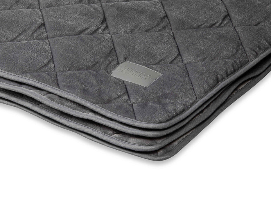 Collared Creatures - Luxury Quilted Grey Pet Blanket
