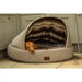 Collared Creatures Beds 60cm Diameter / Without Curtains Collared Creatures - The Beige Deluxe Cocoon Dog Cave Bed