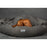Collared Creatures Beds 65cm Diameter Collared Creatures - Luxury Grey Cocoon Cushion Round Dog Bed