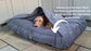 Collared Creatures Beds Collared Creatures - Grey Luxury Dog Snuggle Bed / Snuggle Sack /Sleeping Sack Luxury Dog Bed