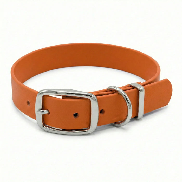 Burnt Orange Waterproof Biothane Buckle Dog Collar
