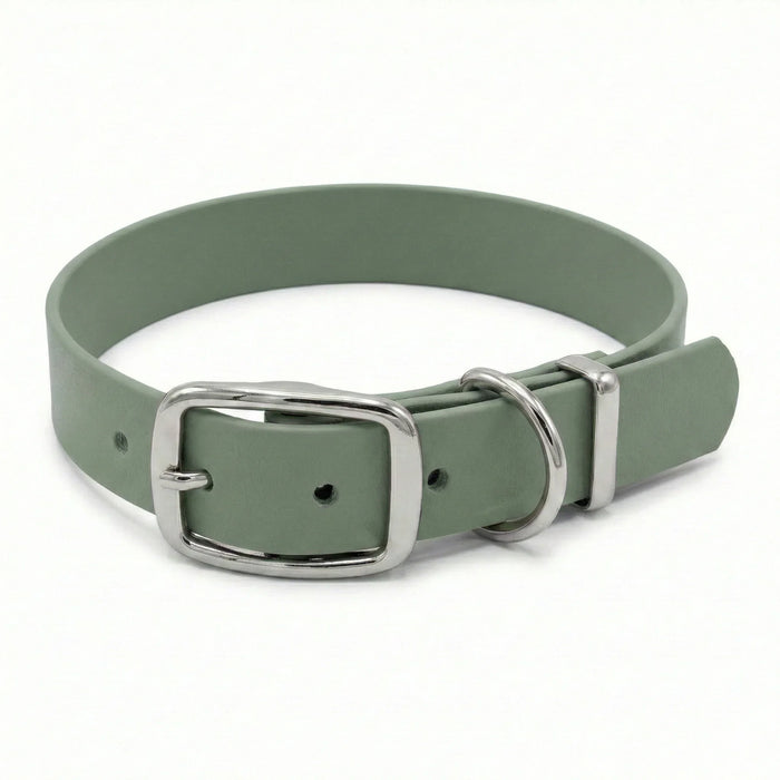 Country Green Waterproof Biothane Buckle Dog Collar