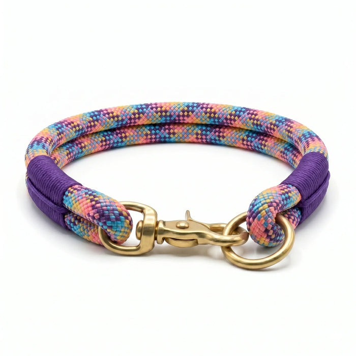 Dolomite Handmade Rope Dog Collar with whipping