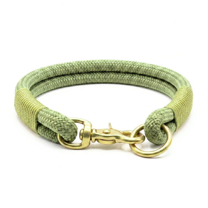 Holy Guacamole Handmade Rope Dog Collar with whipping