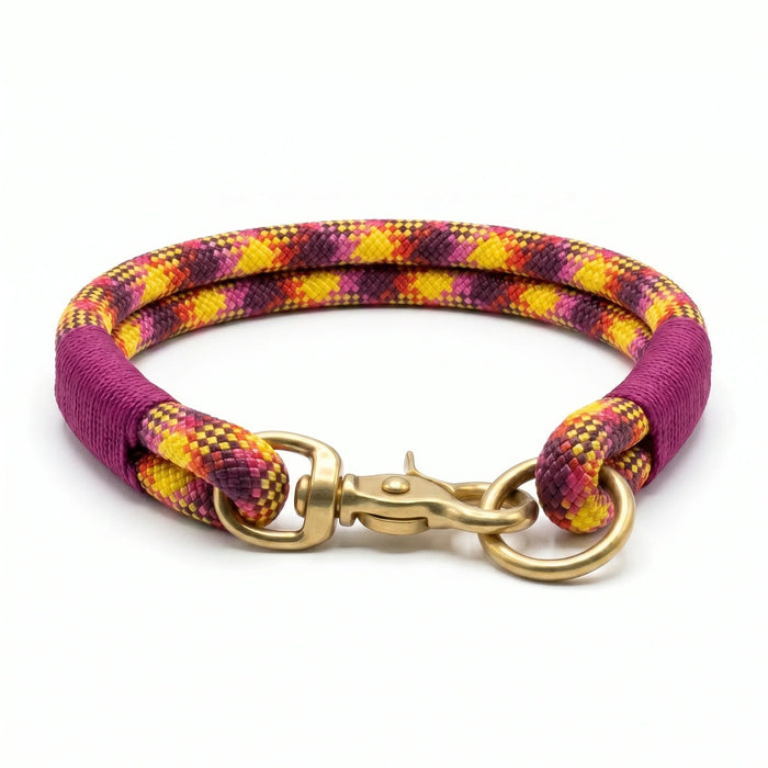 Feugo Handmade Rope Dog Collar with whipping