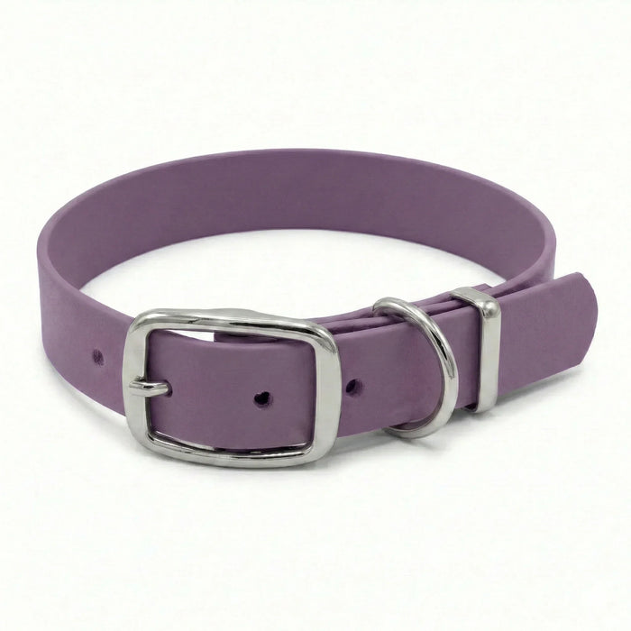 Mauve Waterproof Biothane Buckle Dog Collar