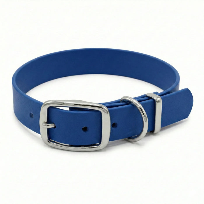 Navy Blue Waterproof Biothane Buckle Dog Collar