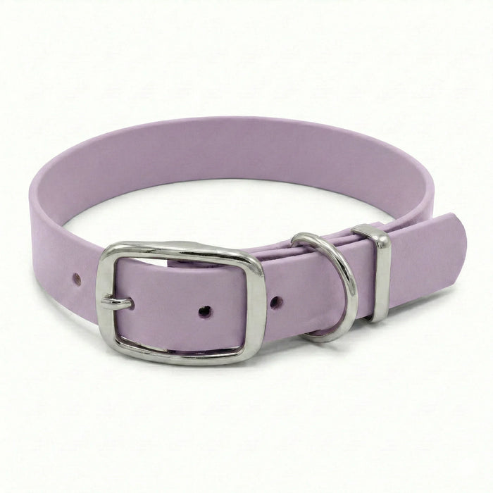 Pastel Pink Waterproof Biothane Buckle Dog Collar