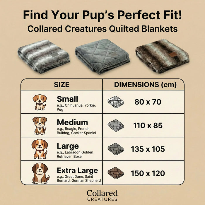 Luxury Brown Faux Fur Dog Blanket - Sofa Throw
