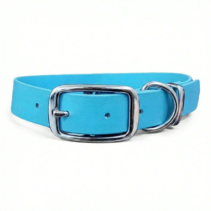 Baby Blue Waterproof Biothane Buckle Dog Collar