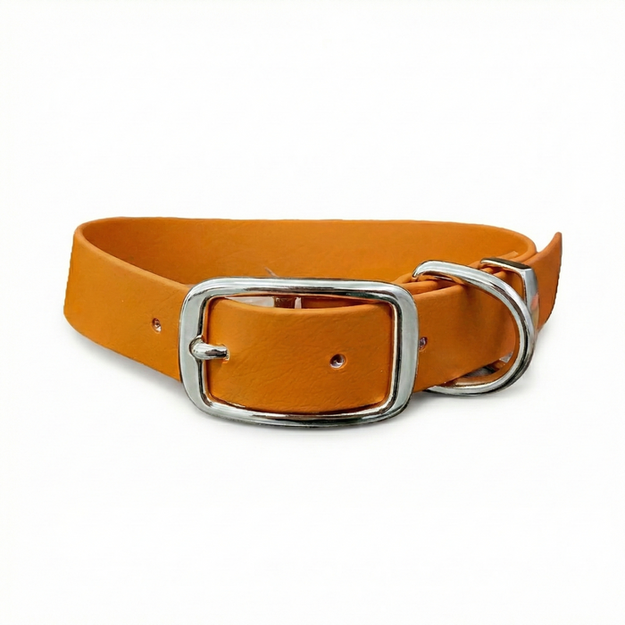 Burnt Orange Waterproof Biothane Buckle Dog Collar