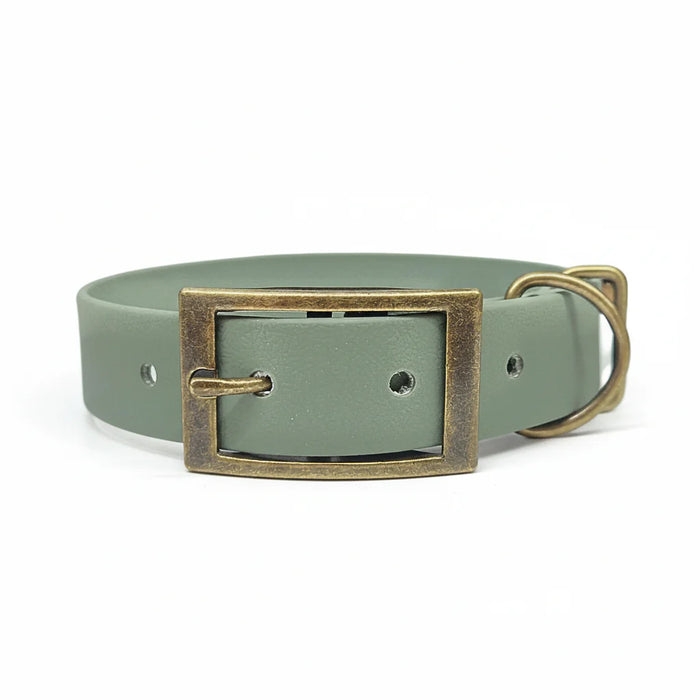 Country Green Waterproof Biothane Buckle Dog Collar