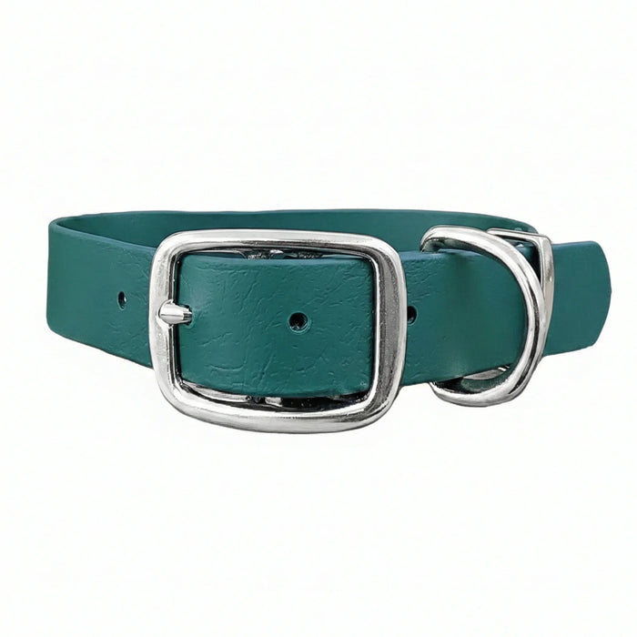 Dark Green Waterproof Biothane Buckle Dog Collar