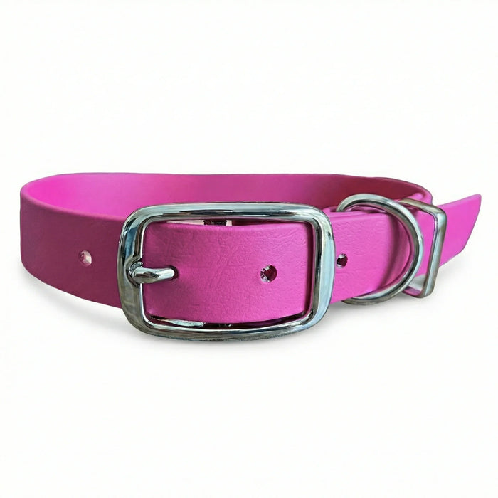 Magenta Waterproof Biothane Buckle Dog Collar