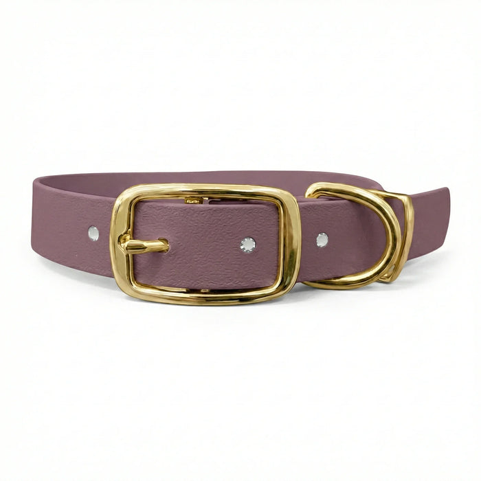 Mauve Waterproof Biothane Buckle Dog Collar