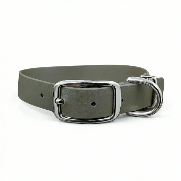Olive Waterproof Biothane Buckle Dog Collar
