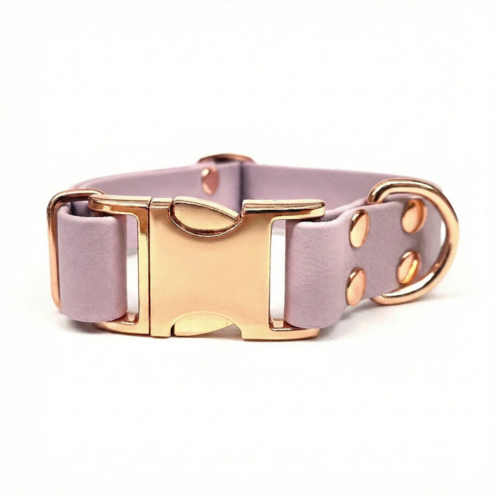 Pastel Pink Waterproof Biothane Metal Clasp Dog Collar