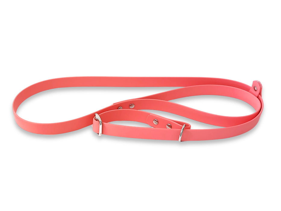 Coral Waterproof Biothane Dog Slip Lead