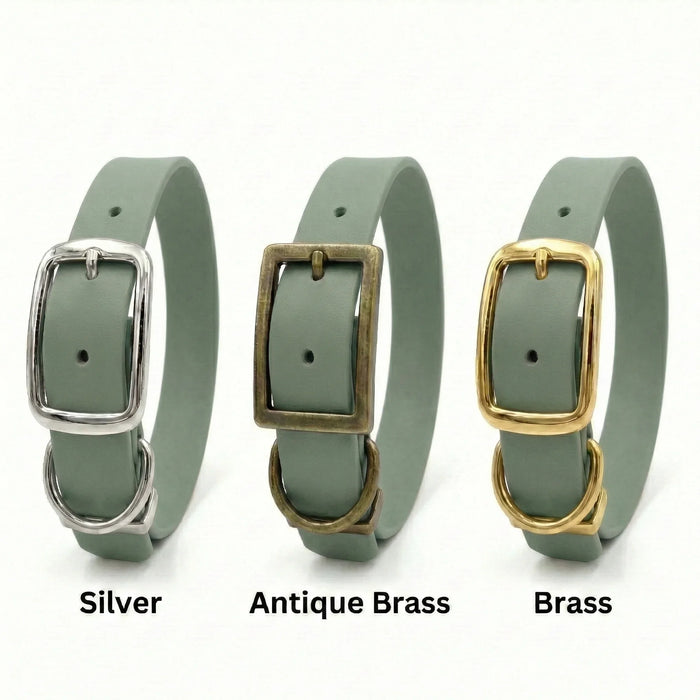 Country Green Waterproof Biothane Buckle Dog Collar