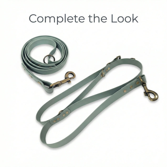 Country Green 38mm Wide Waterproof Biothane Metal Clasp Dog Collar