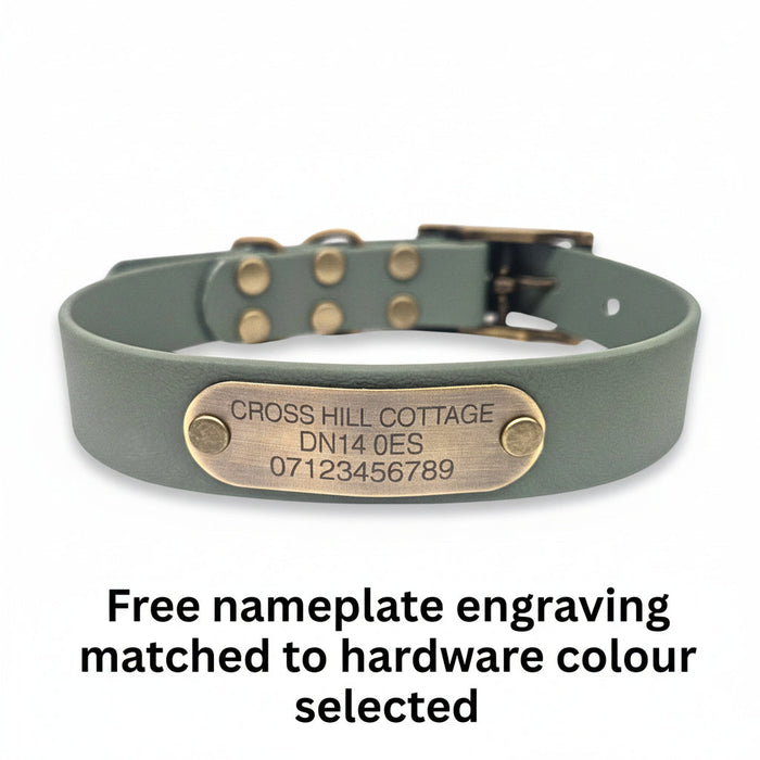 Country Green Waterproof Biothane Buckle Dog Collar