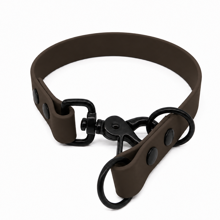 Dark Brown Waterproof Biothane Slip Dog Collar