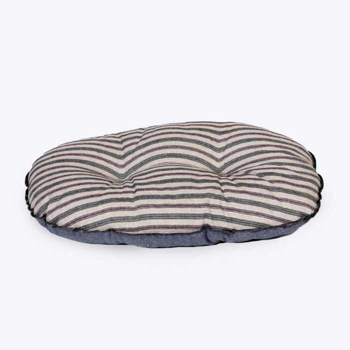 Danish Design Beds Denim / S (53cm - 21") Rustic Stripes Luxury Quilted Mattress Dog Bed