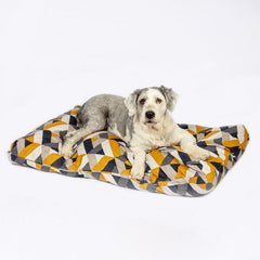 Retreat Eco-Wellness Luxury Duvet Cushion Dog Bed - Geo Tiles