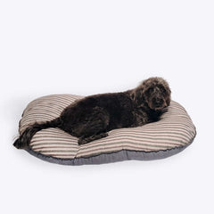 Rustic Stripes Luxury Quilted Mattress Dog Bed