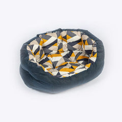 Retreat Eco-Wellness Luxury Slumber Box Dog Bed - Geo Tiles