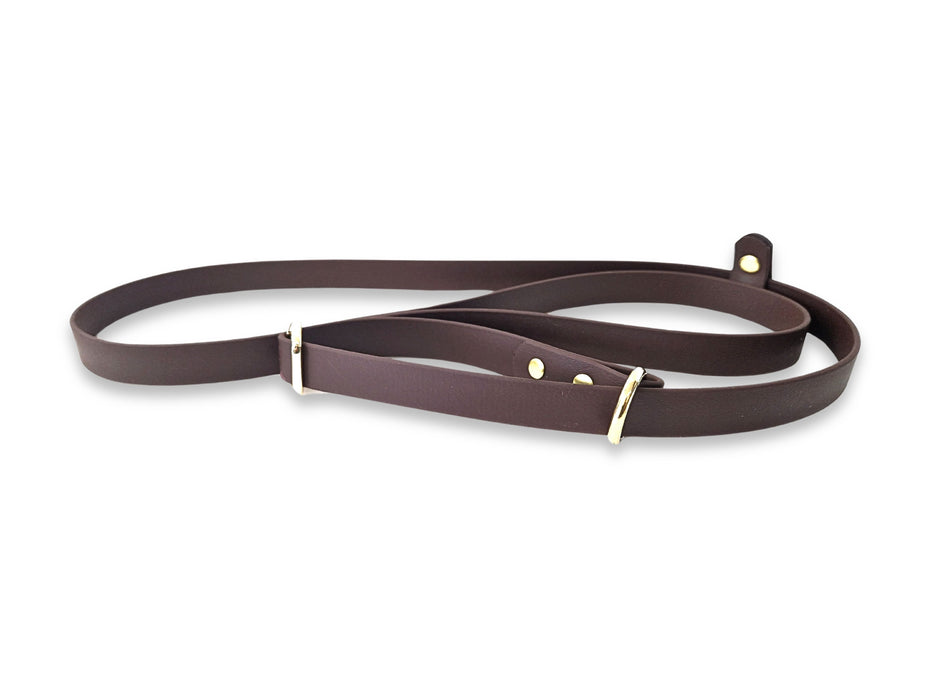 Dark Brown Waterproof Biothane Dog Slip Lead