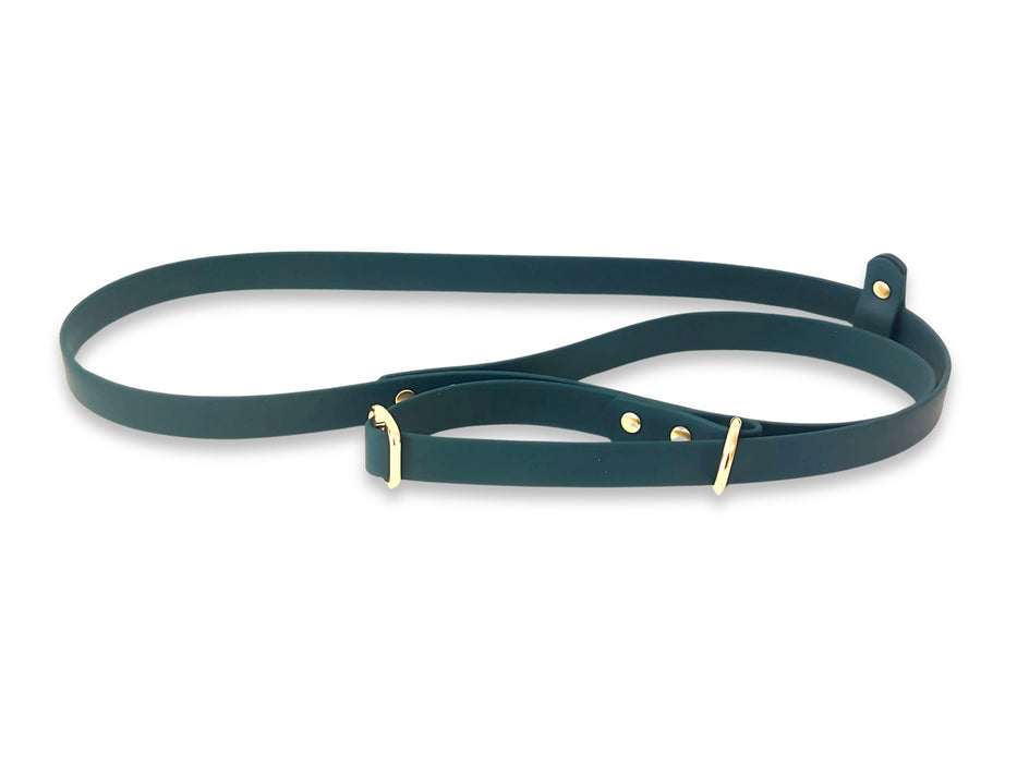 Dark Green Waterproof Biothane Dog Slip Lead