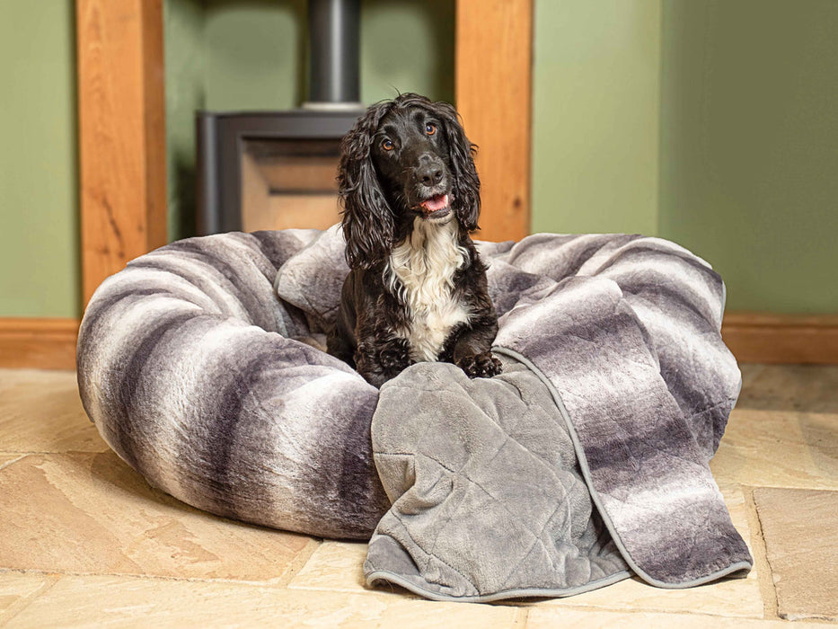 Collared Creatures - Luxury Quilted Grey Pet Blanket