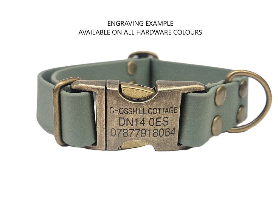 Grape Small Breed Waterproof Biothane Dog Collar 21cm to 28cm Neck