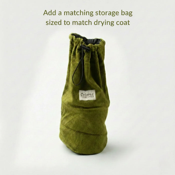 Green Superior Perfectly Practical Dog Drying Coat