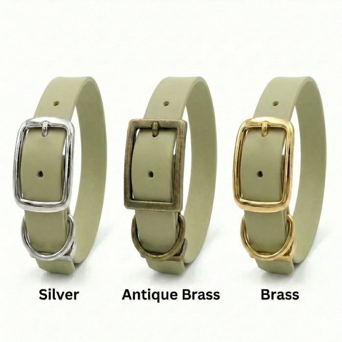 Guacamole Green Waterproof Biothane Buckle Dog Collar