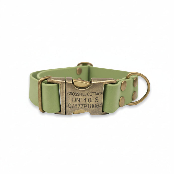 Guacamole Waterproof Biothane Metal Clasp Dog Collar
