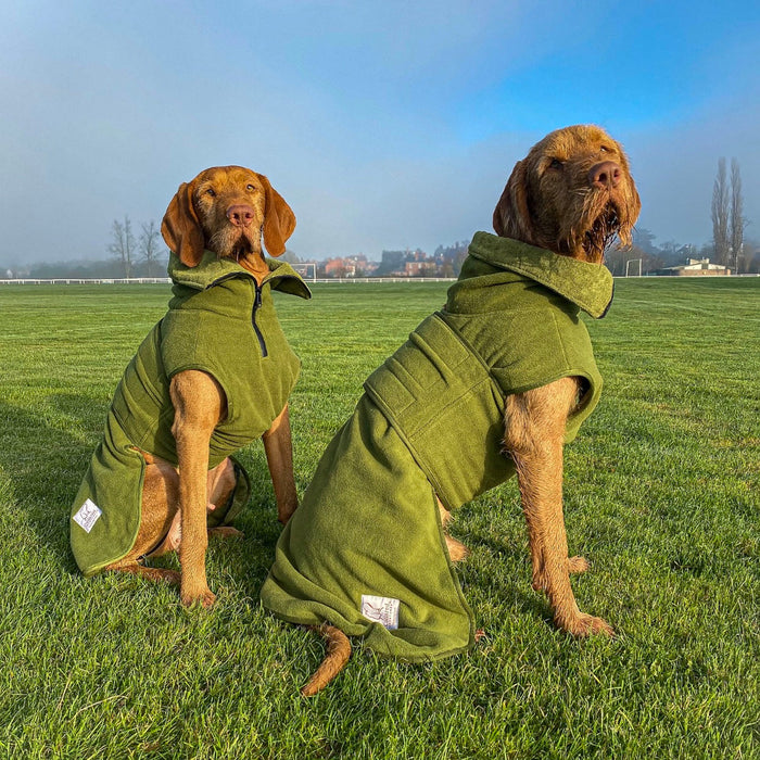 Green Superior Perfectly Practical Dog Drying Coat