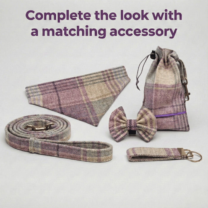 Extra Wide 38mm - Abraham Moon Kincraig Heather Dog Collar