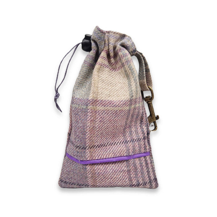 Abraham Moon Kincraig Heather Treat Bag With Built-In Poop Bag Dispenser
