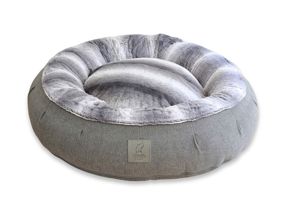 Collared Creatures - Luxury Deluxe Donut Dog Bed - Available in 2 Colours