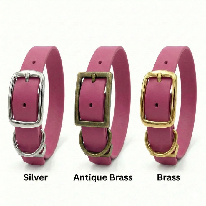 Magenta Waterproof Biothane Buckle Dog Collar