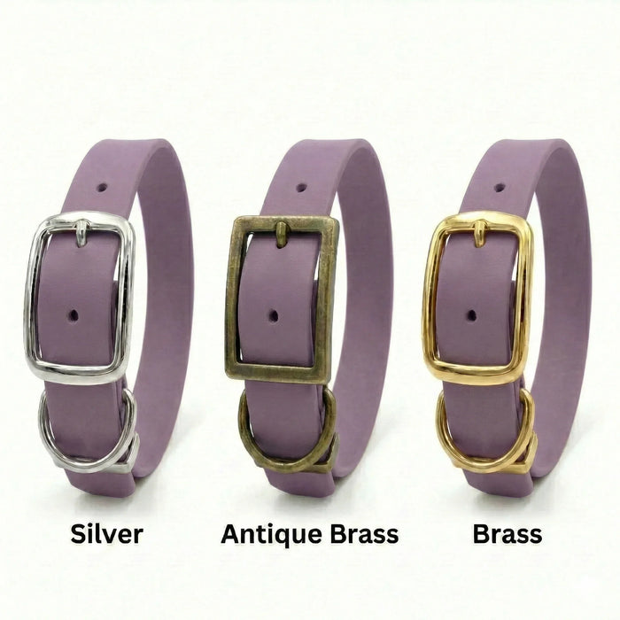 Mauve Waterproof Biothane Buckle Dog Collar