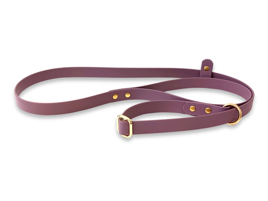 Mauve Waterproof Biothane Dog Slip Lead