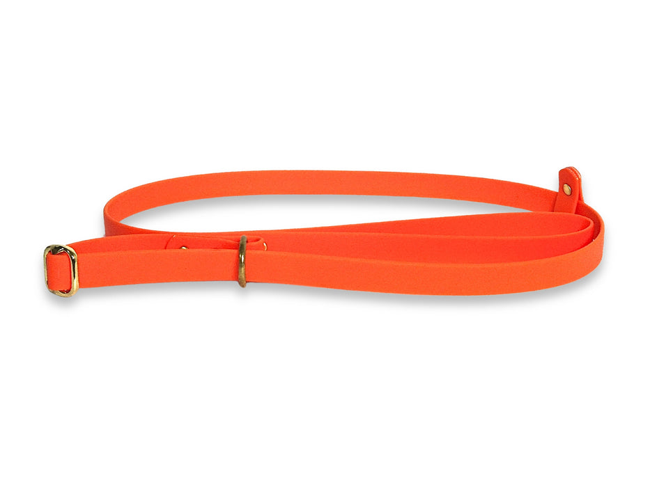 Neon Orange Waterproof Biothane Dog Slip Lead