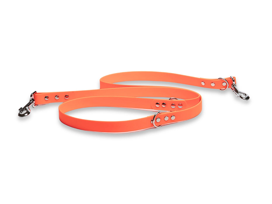 Neon Orange Waterproof / Biothane Dog Training Lead