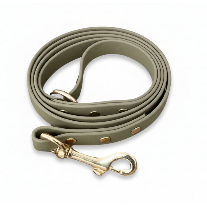 Olive Waterproof Biothane Dog Lead