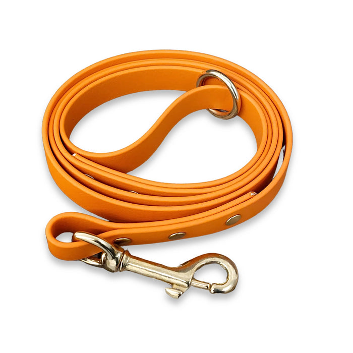 Burnt Orange Waterproof Biothane Dog Lead