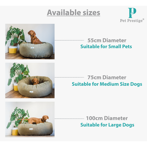 Pet Prestige UK Beds Pet Prestige - Hadleigh Donut Dog Bed with Dog Toy
