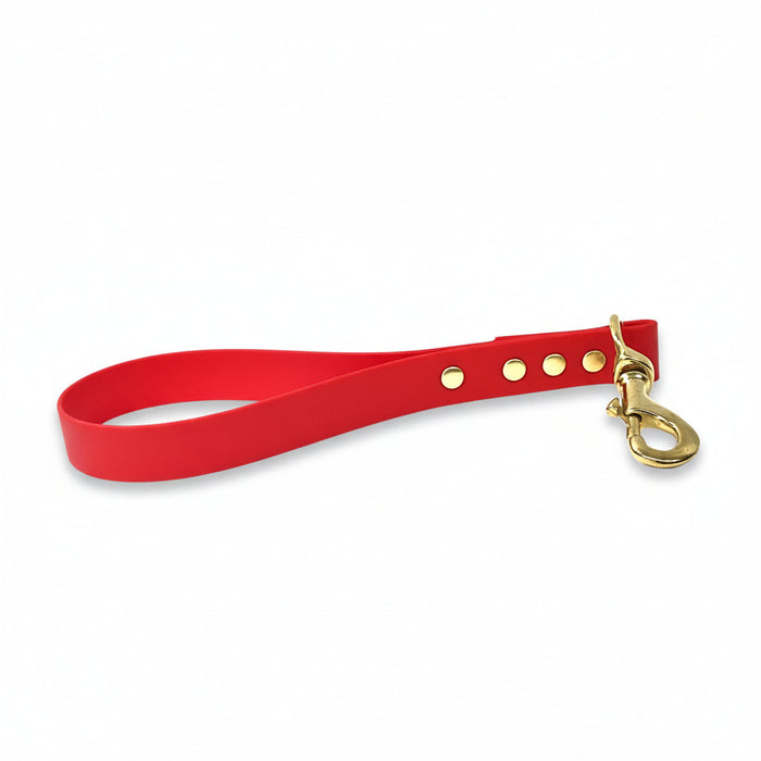 Red Waterproof Biothane Traffic Handle